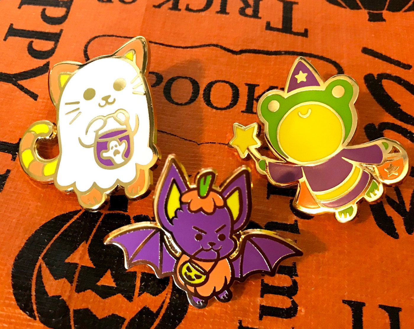 Trick-or-Treat! Froggy Enamel Pin