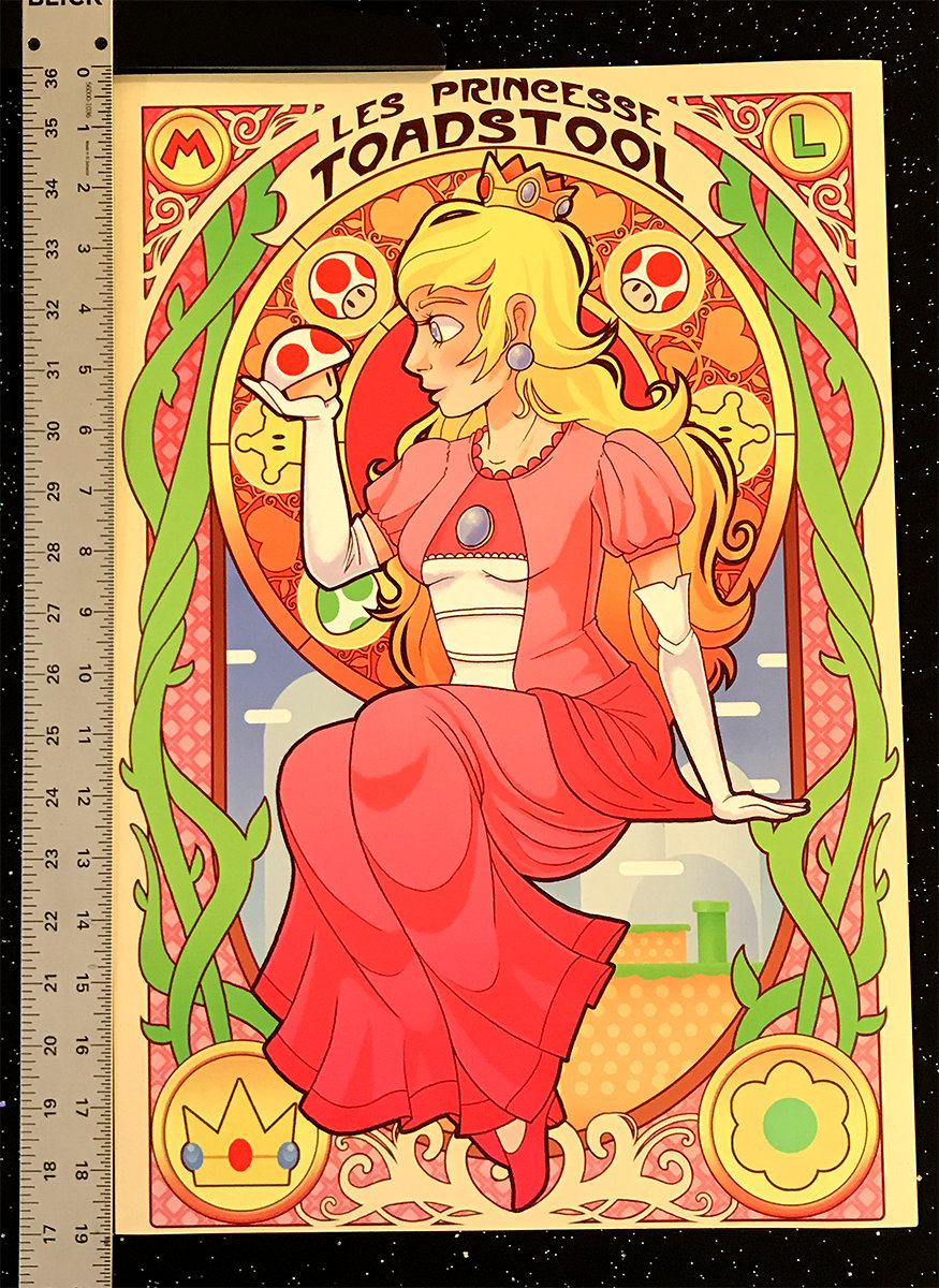 Peach Nouveau (13"x19" Print)