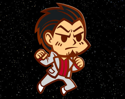 Kazuma Kiryu Enamel Pin