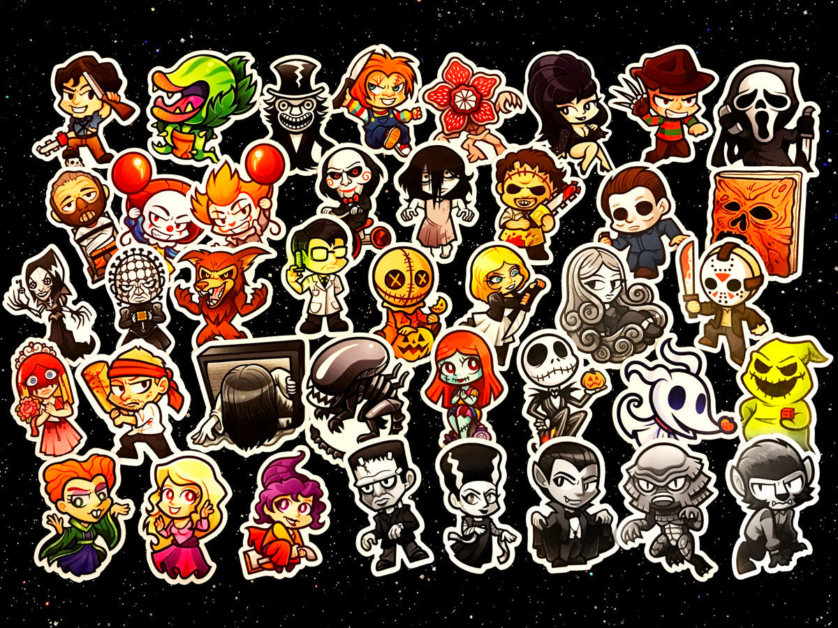 Horror Character Stickers