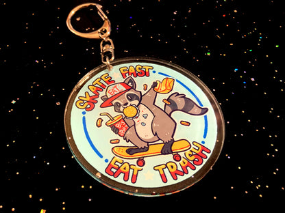 SKATE OR FRY 2.5" Acrylic Charm