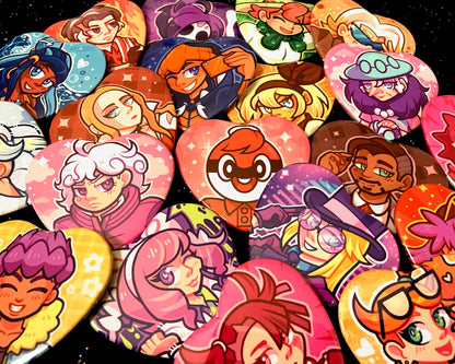 Galar Gym Leader Heart Buttons
