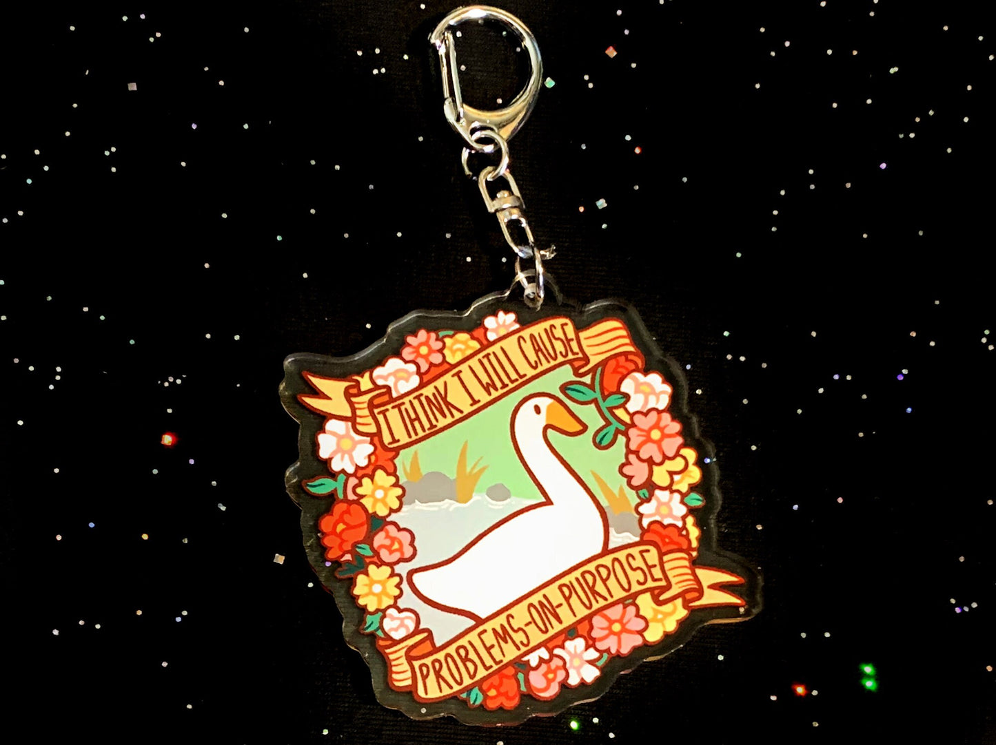 Goose 2.5" Acrylic Charm