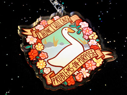 Goose 2.5" Acrylic Charm