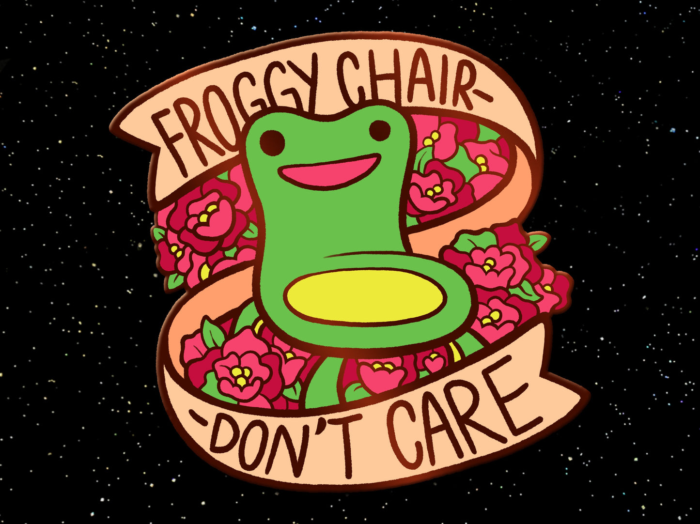 Froggy Chair Enamel Pin