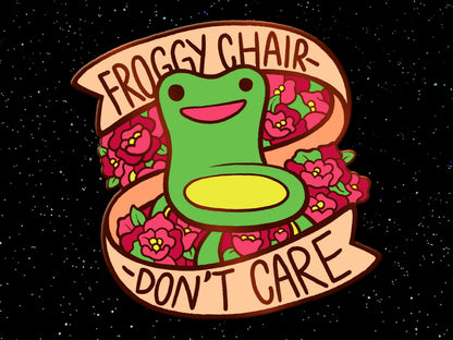 Froggy Chair Enamel Pin