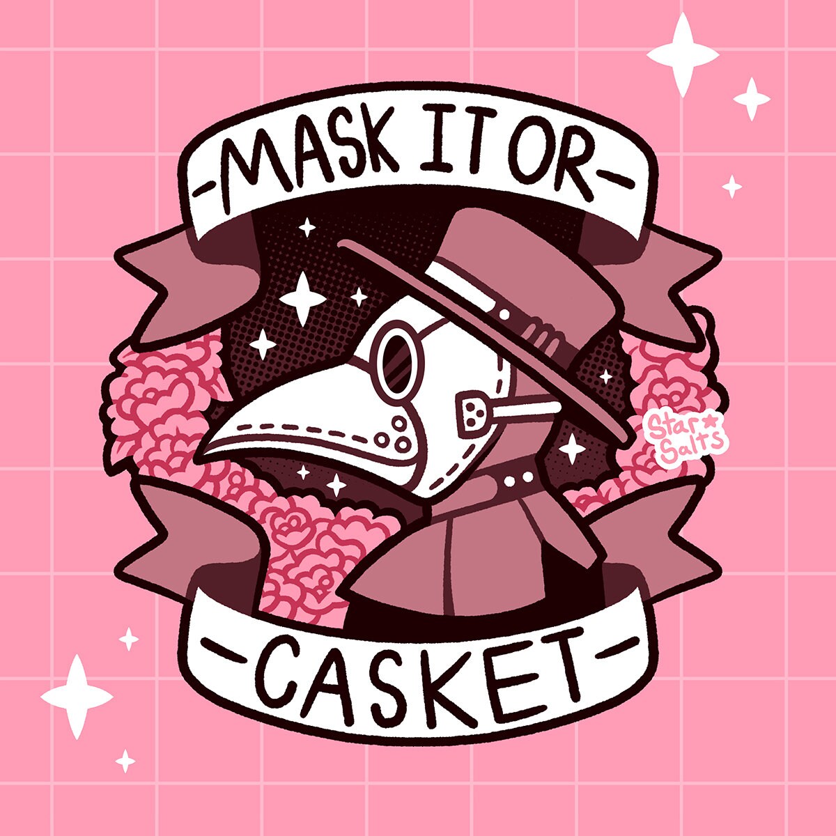 Mask It Enamel Pin