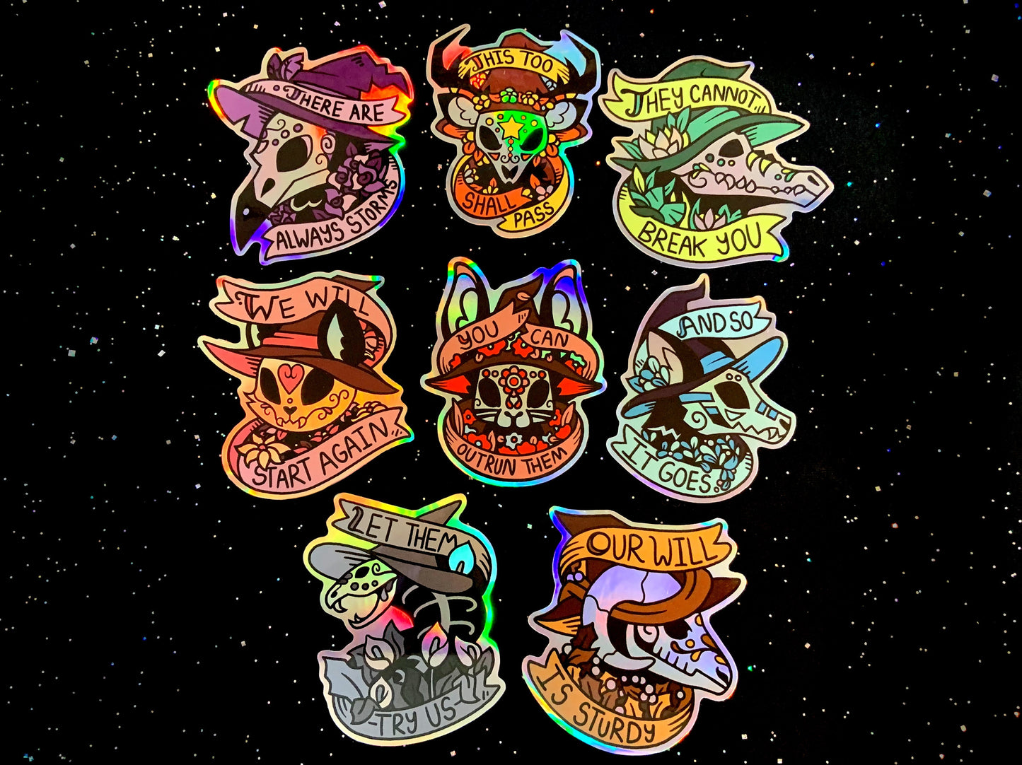 Familiar Feelings Holographic Stickers