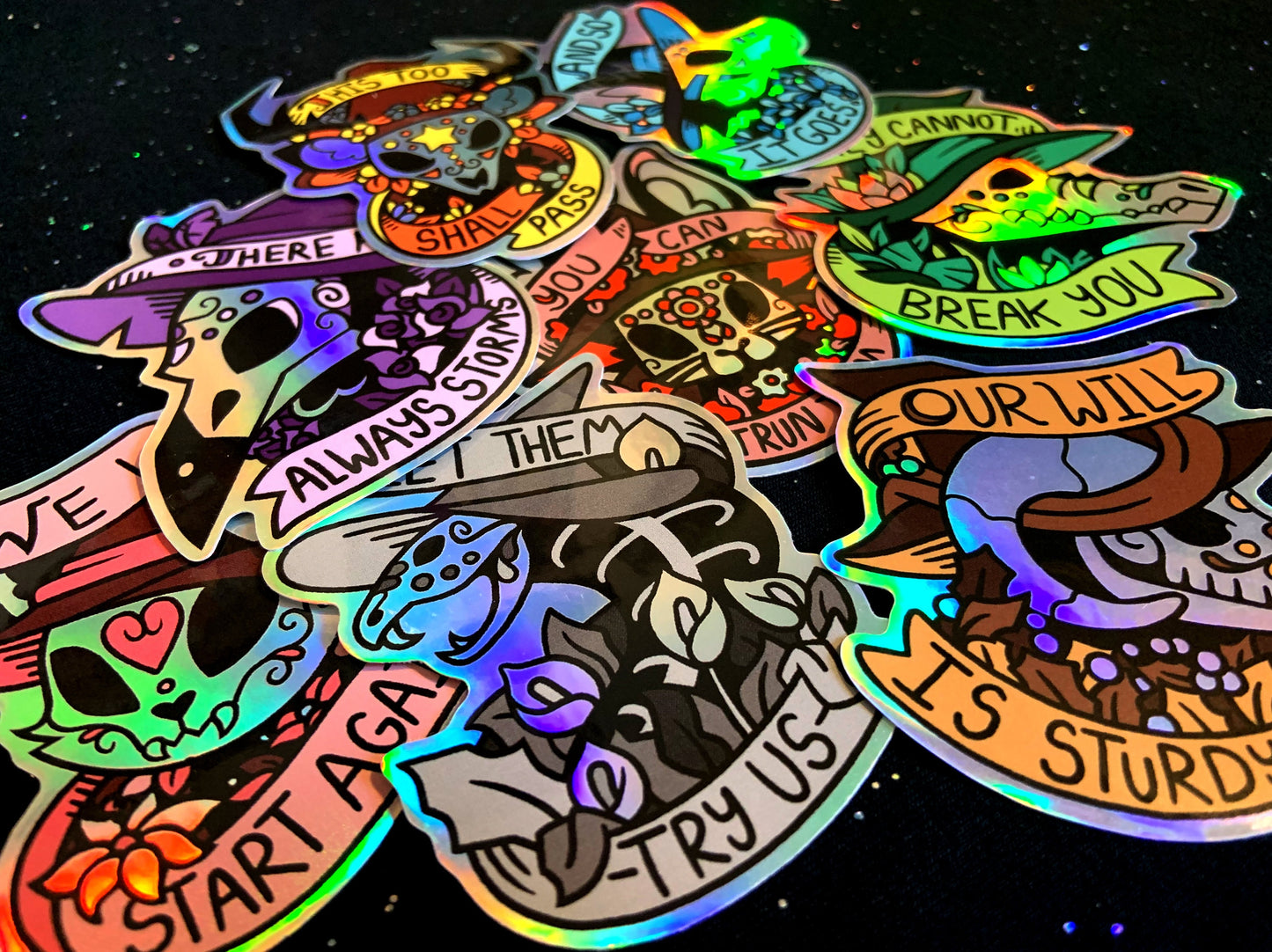Familiar Feelings Holographic Stickers