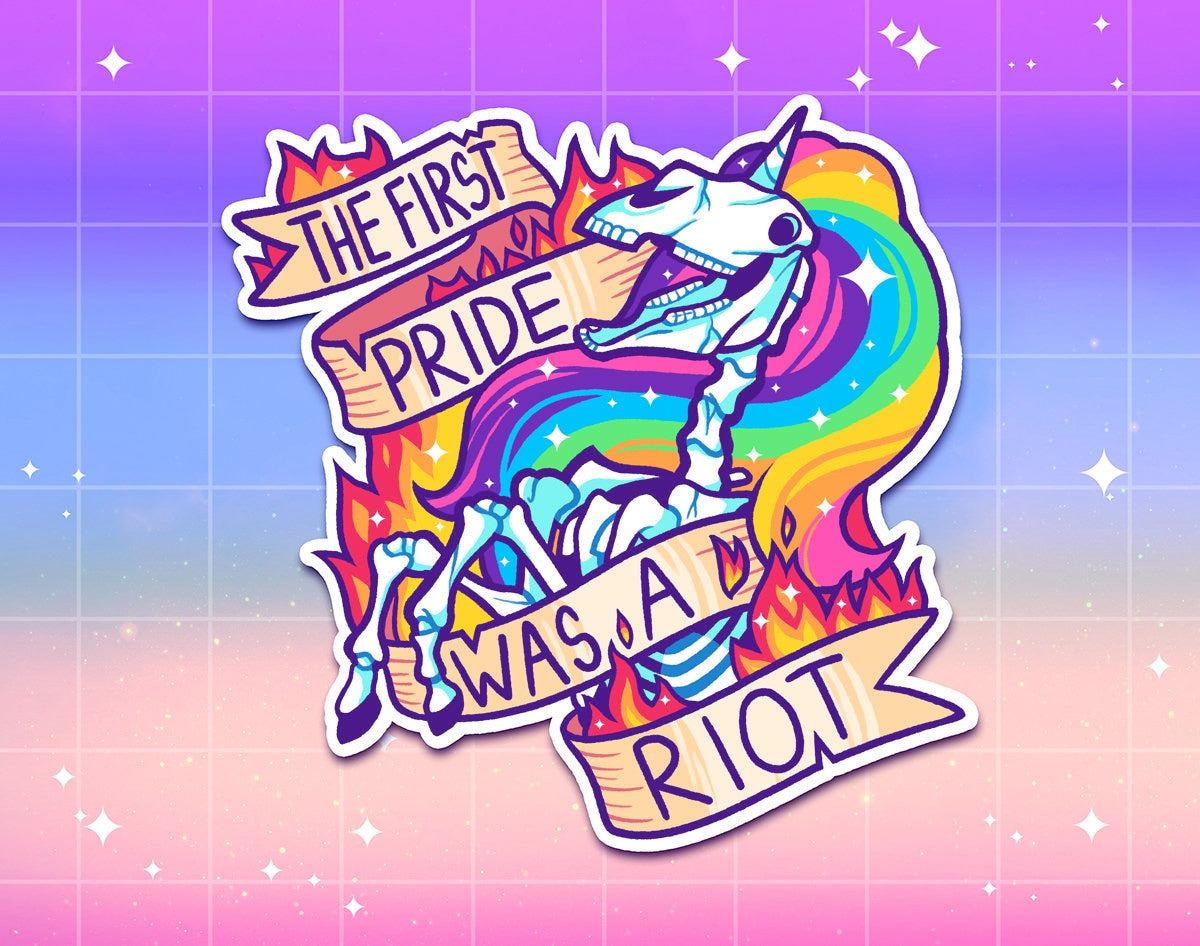 Rainbow Riot Sticker
