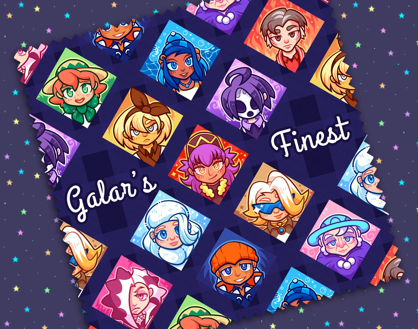 Galar Gym Leaders Microfiber Cloth