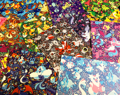 Colorful Cryptids Postcards