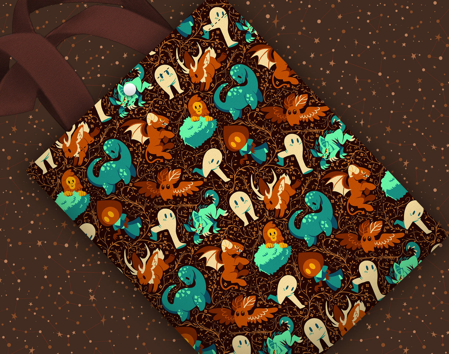 Colorful Cryptids Tote Bag