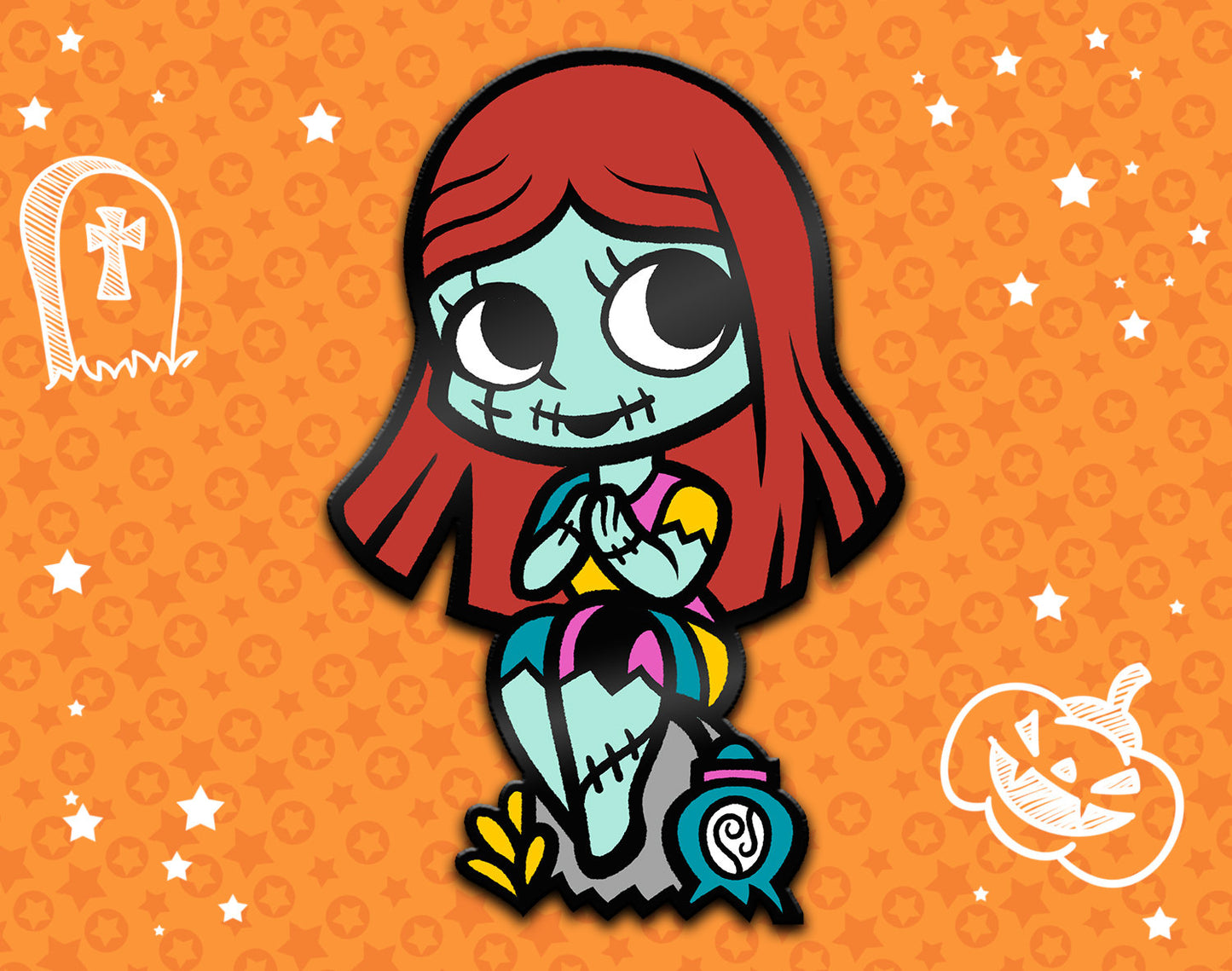 Sally Enamel Pin