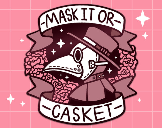 Mask It Enamel Pin