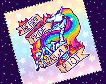 Rainbow Riot Microfiber Cloth