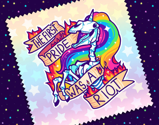 Rainbow Riot Microfiber Cloth