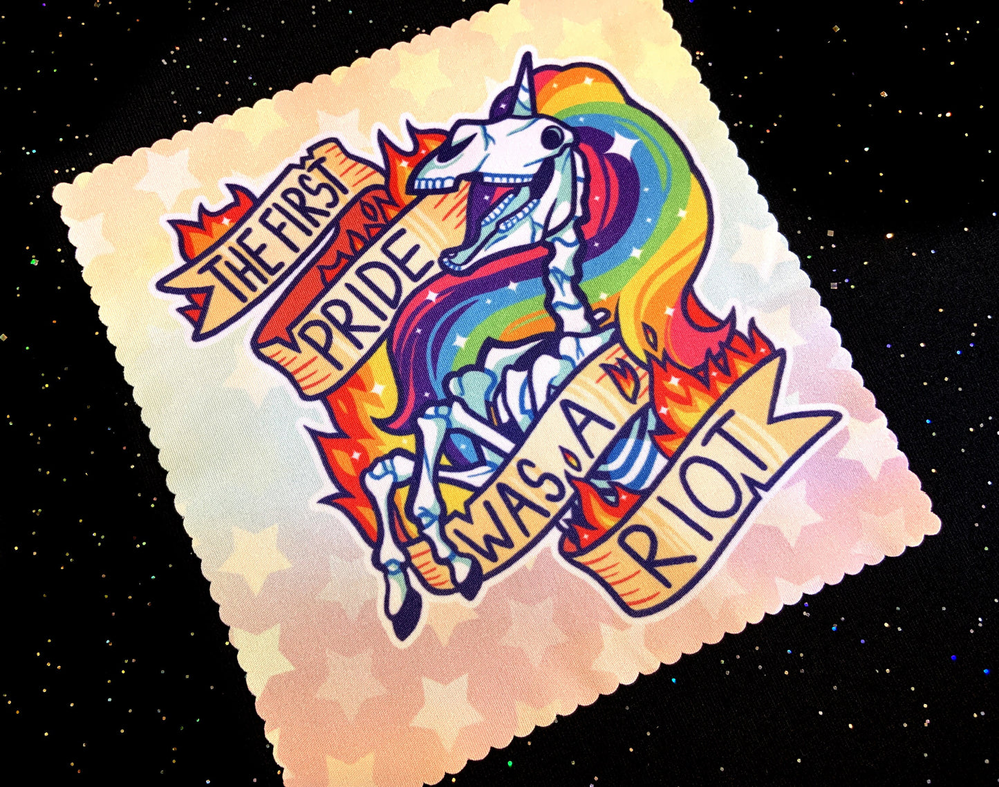 Rainbow Riot Microfiber Cloth