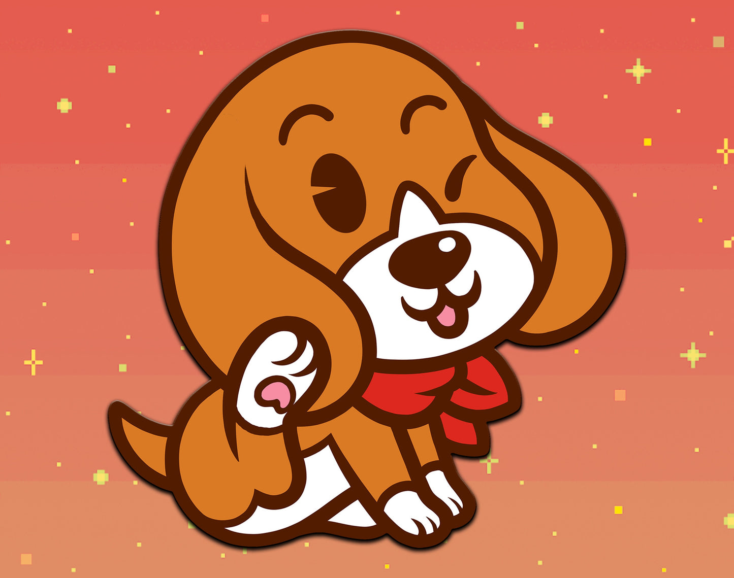 Harvest Moon Dog Enamel Pin