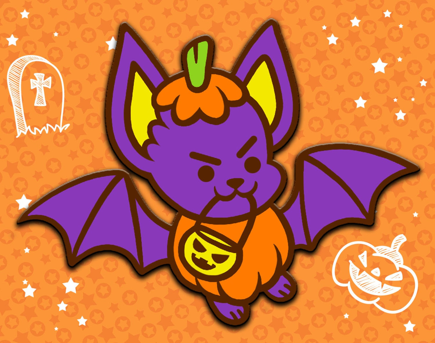 Trick-or-Treat! Batty Enamel Pin