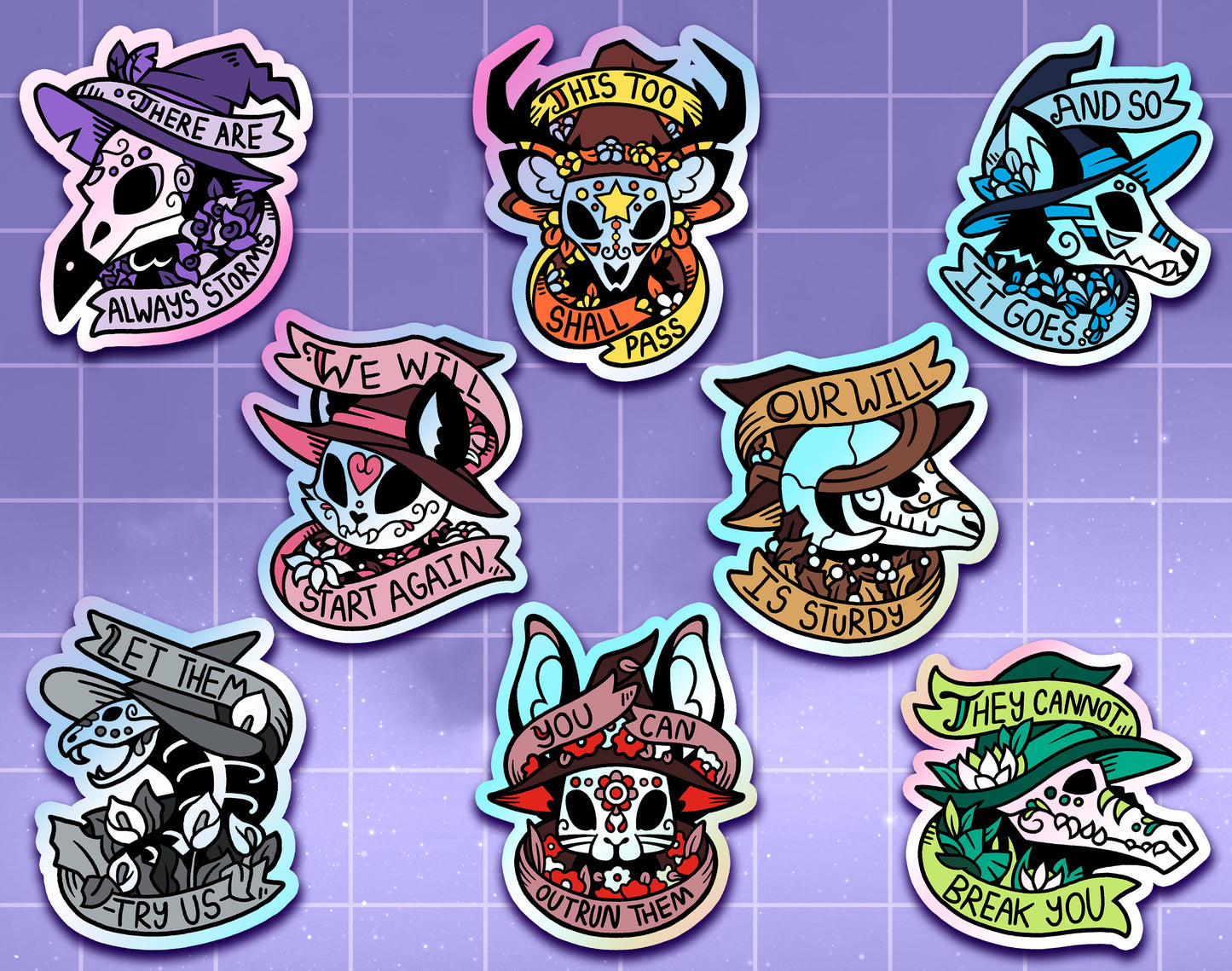 Familiar Feelings Holographic Stickers