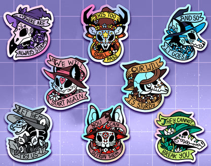 Familiar Feelings Holographic Stickers