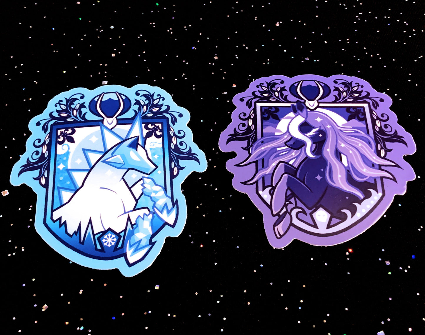 Glastrier and Spectrier Stickers