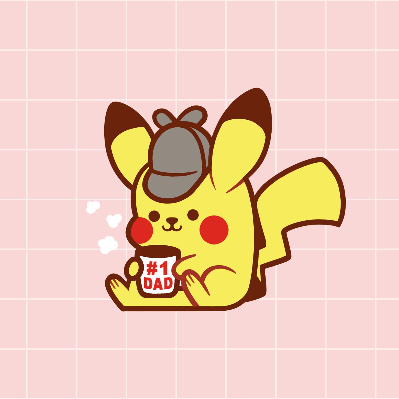 Detective Mouse Enamel Pin