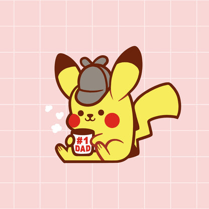 Detective Mouse Enamel Pin