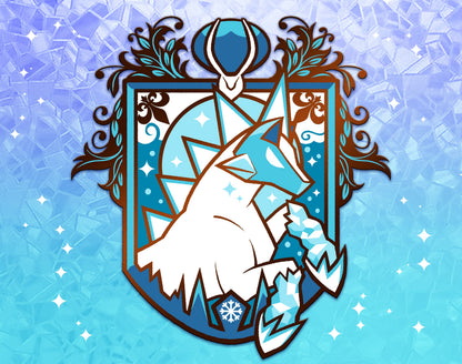 Glastrier Enamel Pin