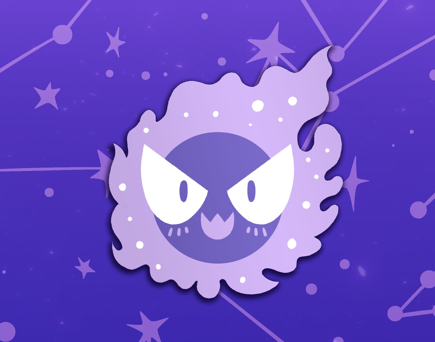 Gastly Dyed Enamel Pin