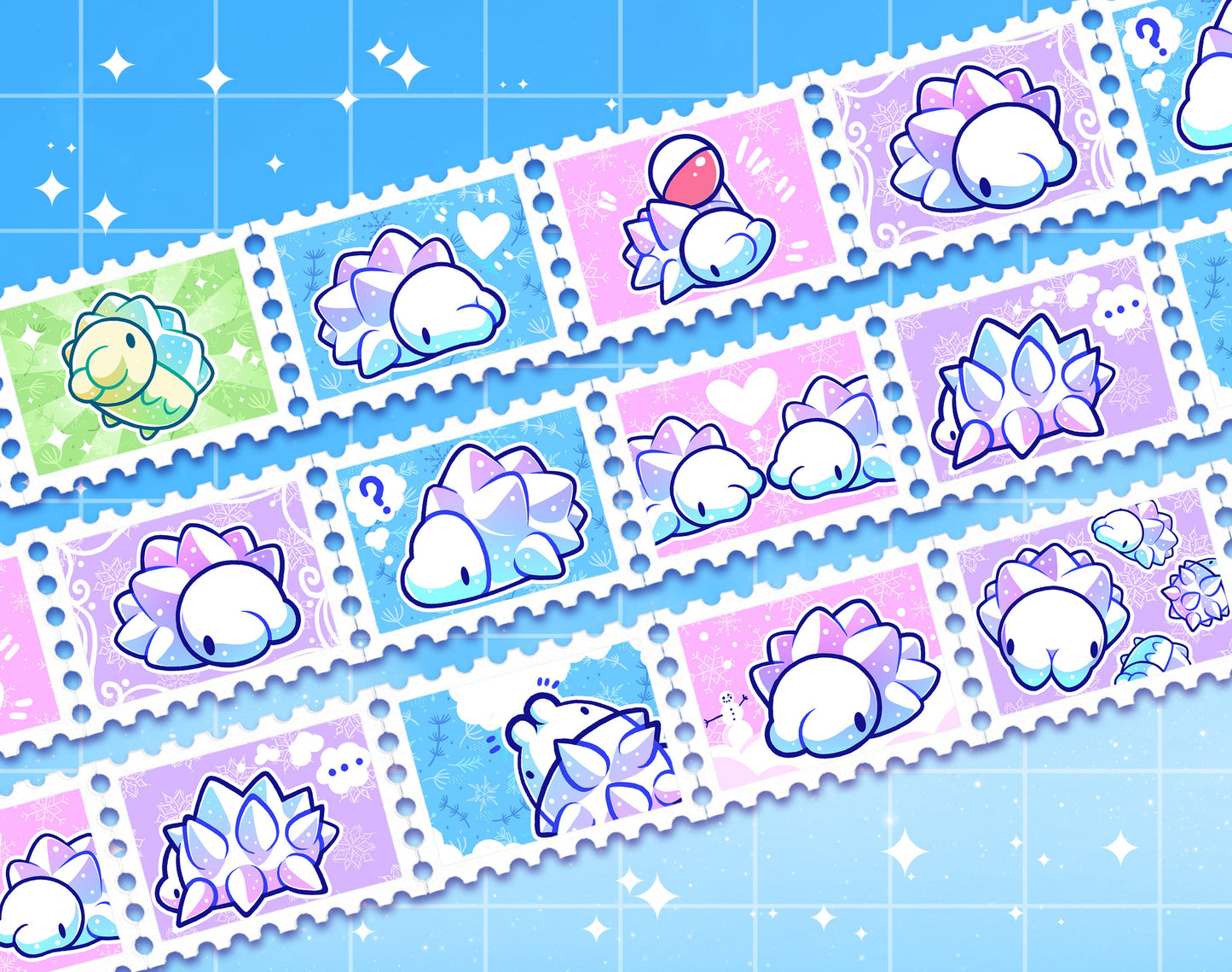 Snowy Snom Stamp Washi Tape