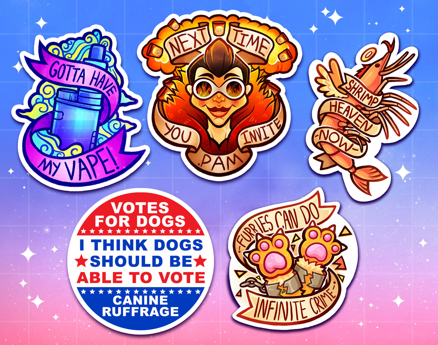 MBMBAM Stickers