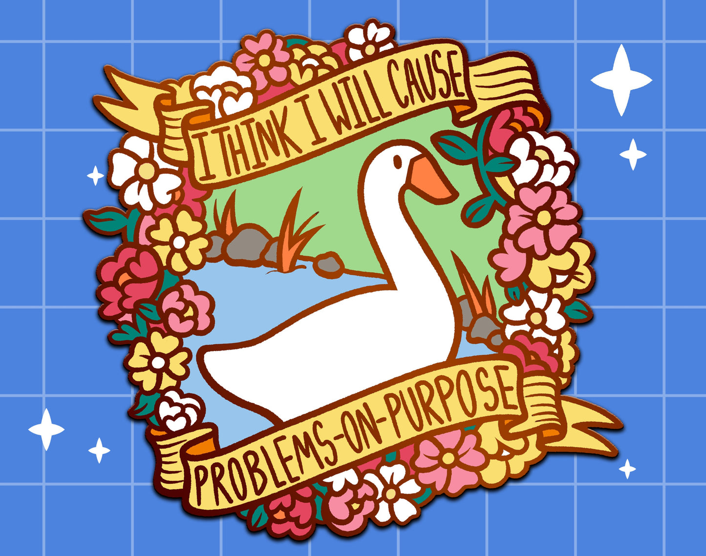 Goose Enamel Pin