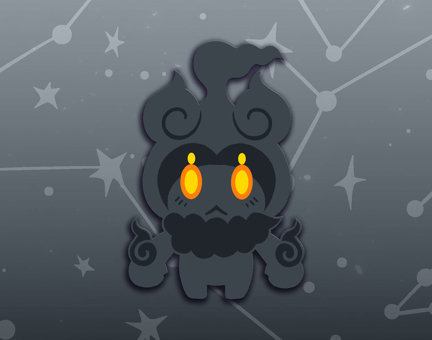 Marshadow Dyed Enamel Pin