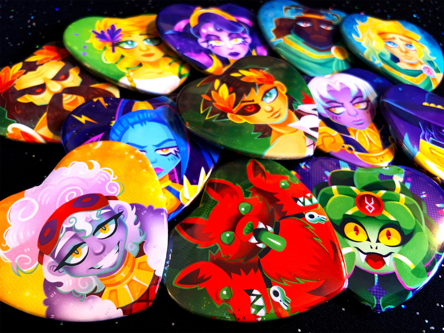 Hades Heart Buttons