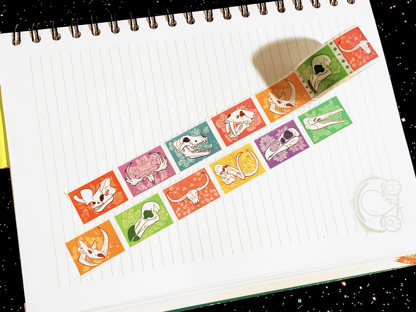 Frigid Friends Stamp Washi Tape