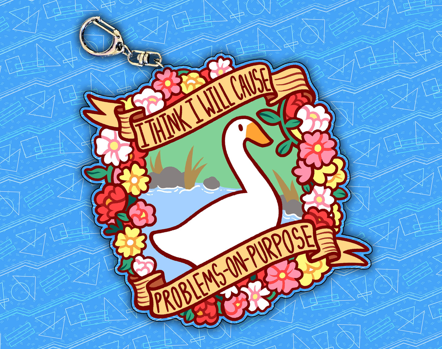 Goose 2.5" Acrylic Charm