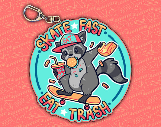 SKATE OR FRY 2.5" Acrylic Charm