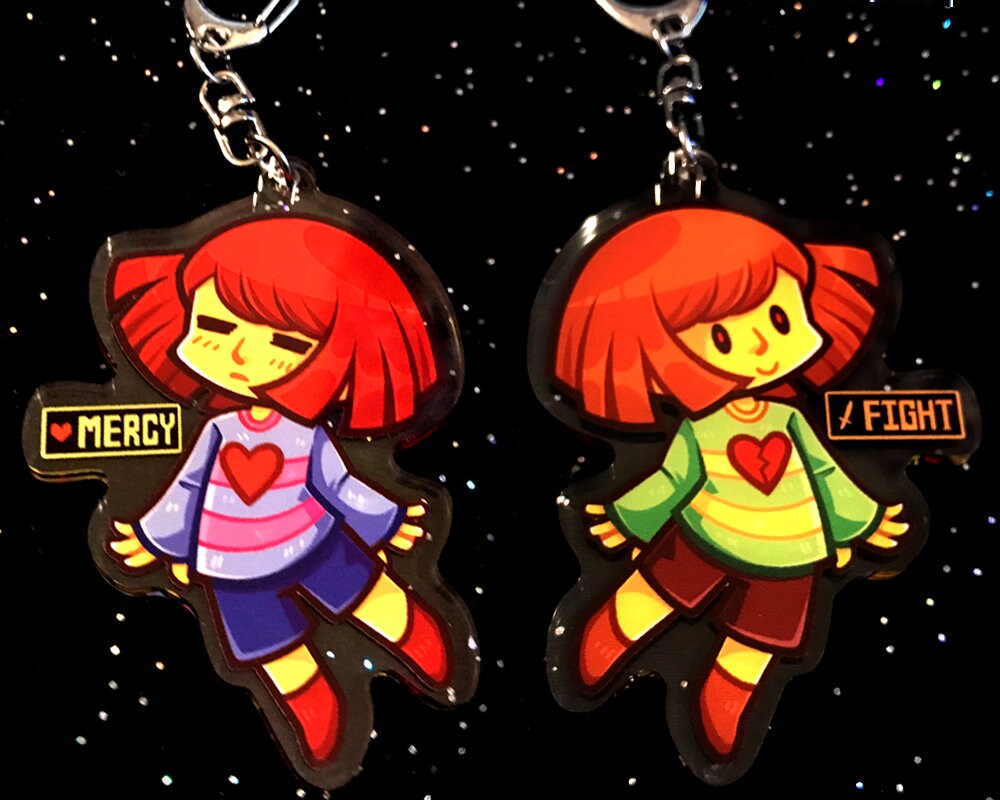 Frisk/Chara 2.5" Acrylic Charm