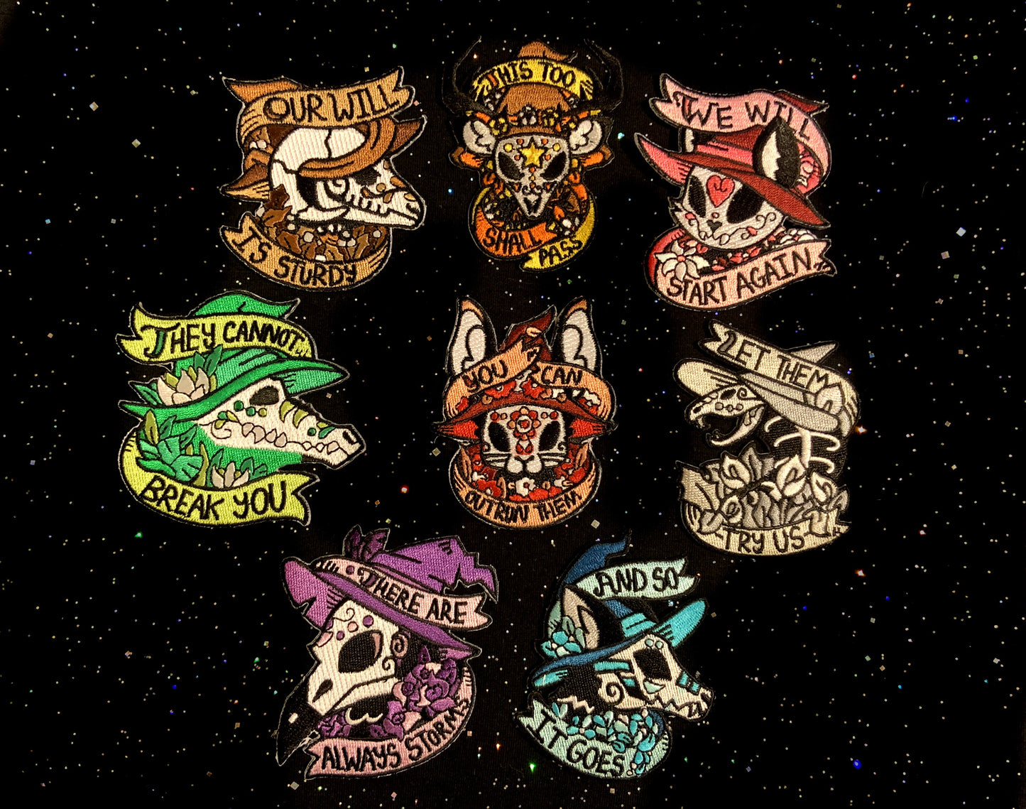 Familiar Feelings Embroidered Patch Set