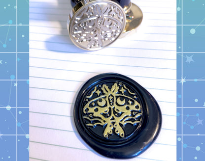 Cloudy Moth Wax Seal Stamp