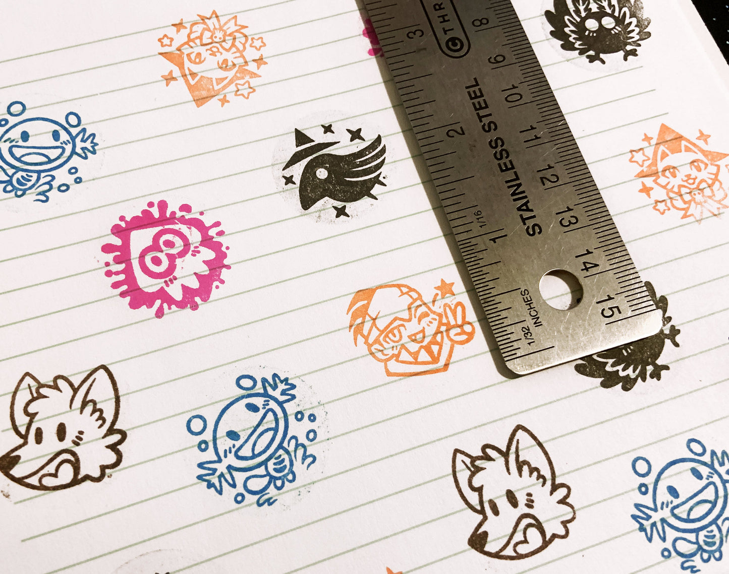 Lounging Pikmin Self-Inking Stamp