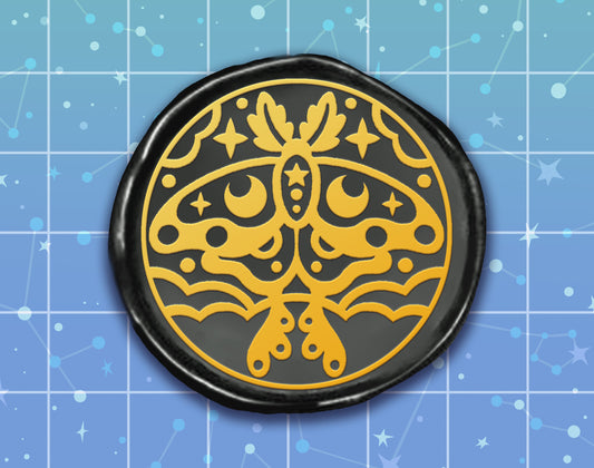 Cloudy Moth Wax Seal Stamp