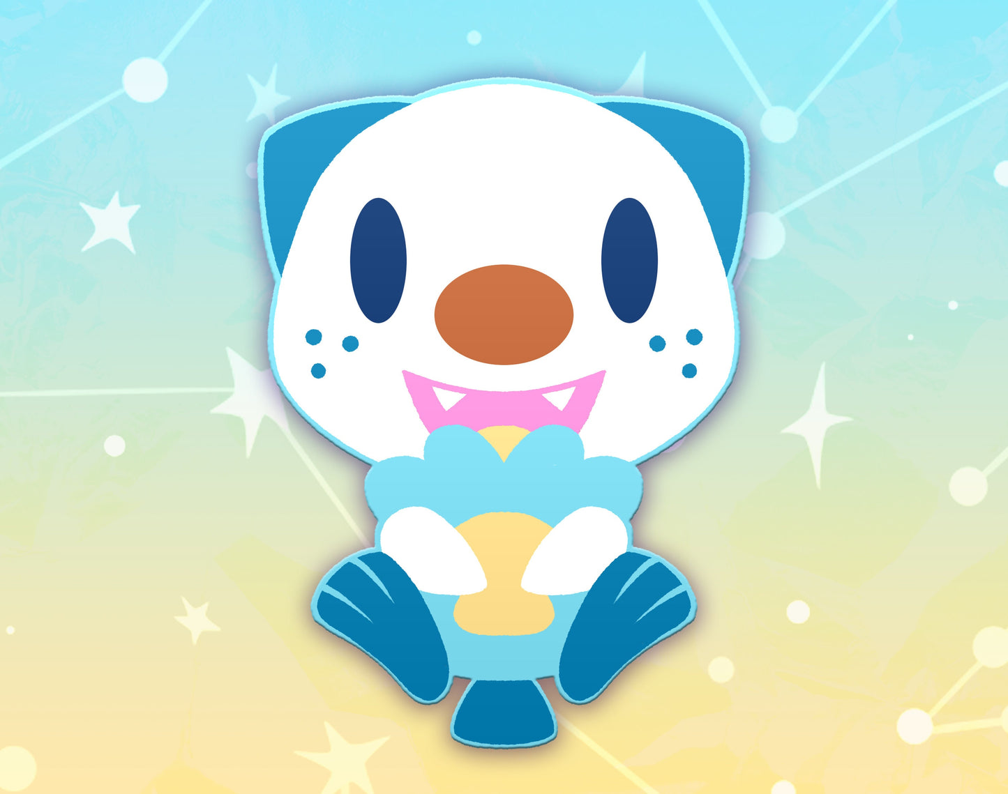 Oshawott Dyed Enamel Pin