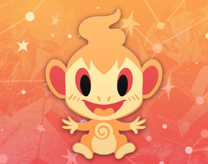 Chimchar Dyed Enamel Pin