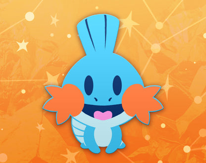 Mudkip Dyed Enamel Pin