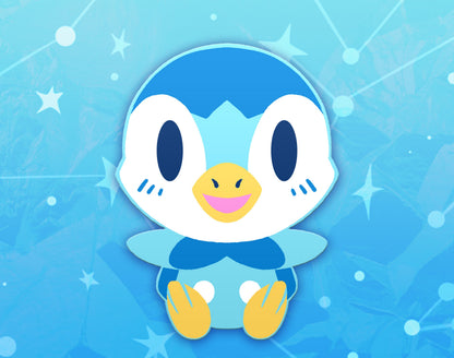 Piplup Dyed Enamel Pin
