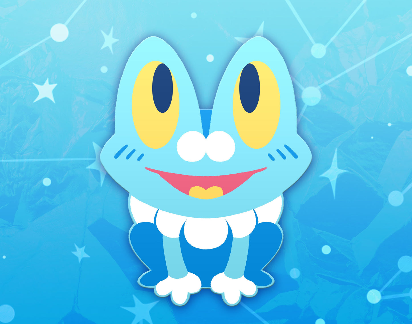Froakie Dyed Enamel Pin