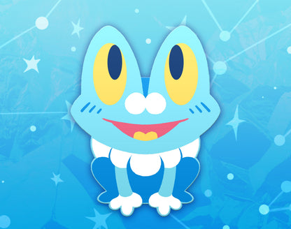 Froakie Dyed Enamel Pin